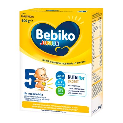 Kody rabatowe Avans - Mleko w proszku BEBIKO Junior 5 Nutriflor Expert 600 g