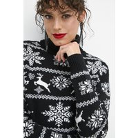 Kody rabatowe Medicine sweter damski kolor czarny z golfem