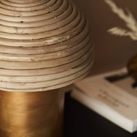 Kody rabatowe PR Home Bess lampa stołowa z rattanowym kloszem