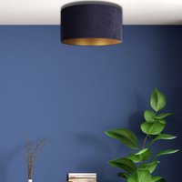 Rabaty - Lampa sufitowa Golden Roller Ø40cm niebieska/złota