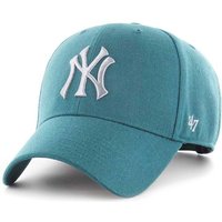 Kody rabatowe 47brand czapka z daszkiem bawełniana MLB New York Yankees kolor zielony z aplikacją