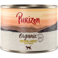 Kody rabatowe zooplus - 6 x 70 g Purizon Superfoods / 6 x 200 g Purizon Organic, mokra karma dla kota w super cenie! - Organic, kurczak i gęś z dynią, 6 x 200 g