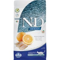 Kody rabatowe Farmina N&D Ocean bez zbóż Śledź & Pomarańcza Adult - 1,5 kg