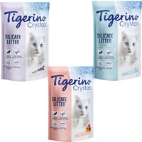 Kody rabatowe Pakiet próbny Tigerino Crystals, żwirek dla kota - różne rodzaje - 3 różne rodzaje, 3 x 5 l (Classic, Lavender, Flower Power)