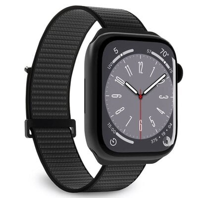 Kody rabatowe Pasek PURO Nylon Sport do Apple Watch (42/44/45/49mm) Czarny