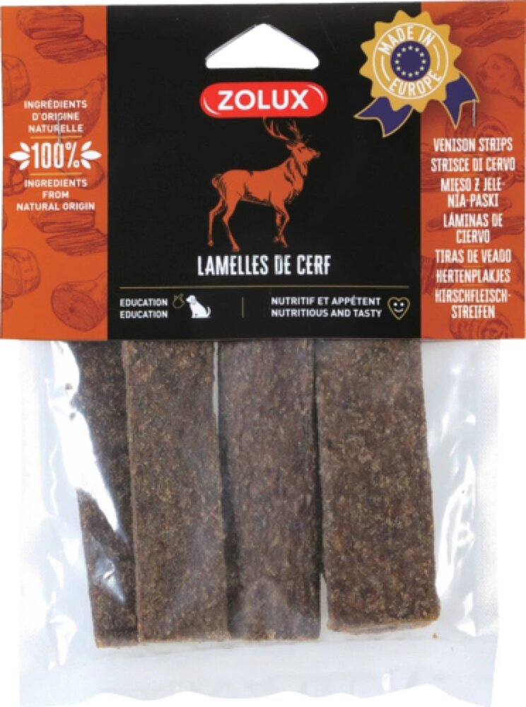 Kody rabatowe Krakvet sklep zoologiczny - ZOLUX Paski jeleń - naturalny przysmak dla psa - 100 g