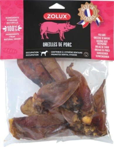 Kody rabatowe Krakvet sklep zoologiczny - ZOLUX Naturalne Ucho wieprzowe - gryzak dla psa - 150 g