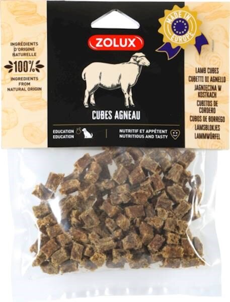Kody rabatowe Krakvet sklep zoologiczny - ZOLUX Naturalne Kostki jagnię - przysmak dla psa - 100 g