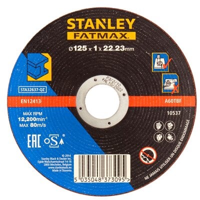 Kody rabatowe Tarcza do cięcia STANLEY Fatmax STA32637-QZ 125 mm