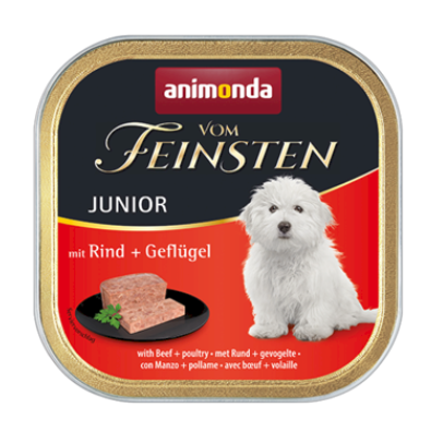 Kody rabatowe ANIMONDA Vom Feinsten Junior wołowina z drobiem - mokra karma dla szczeniąt - 150 g