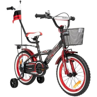 Kody rabatowe Rower dziecięcy GERMINA BMX 16 cali dla chłopca Czarno-czerwony
