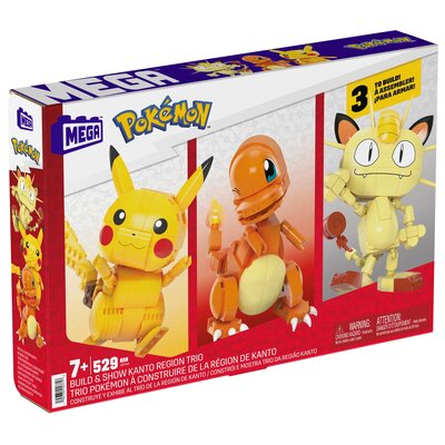 Kody rabatowe Klocki plastikowe MEGA Pokémon Buduj i eksponuj Trio z Kanto HPF94