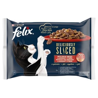 Kody rabatowe Karma dla kota FELIX Deliciously Sliced Wiejskie Smaki (4 x 80 g)