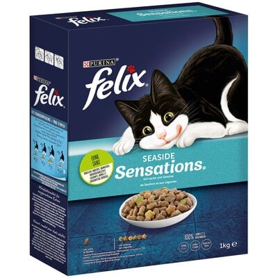 Kody rabatowe Karma dla kota FELIX Seaside Sensations Łosoś z warzywami 1 kg