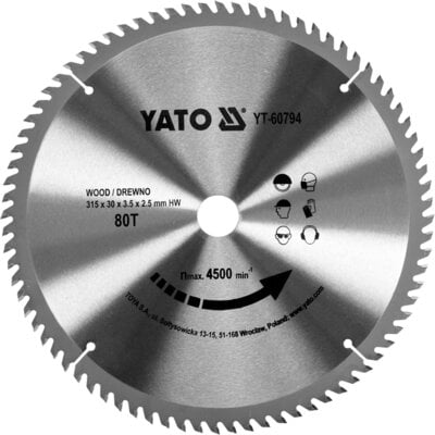 Kody rabatowe Avans - Tarcza do cięcia YATO YT-60794 315 mm