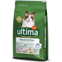 Kody rabatowe Ultima Cat Hairball, indyk i ryż - 2 x 7,5 kg