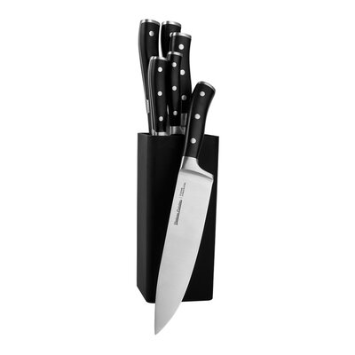 Kody rabatowe Avans - Zestaw noży kuchennych ze stojakiem VINTAGE CUISINE (7 elementów) Czarny