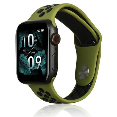 Kody rabatowe Pasek BELINE Sport Silicone do Apple Watch 2/3/4/5/6/7/8/SE/SE 2/Ultra (42/44/45/49mm) Zielono-czarny