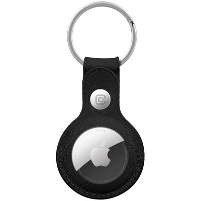 Kody rabatowe Brelok CRONG Leather Case Key Ring do Apple AirTag Czarny
