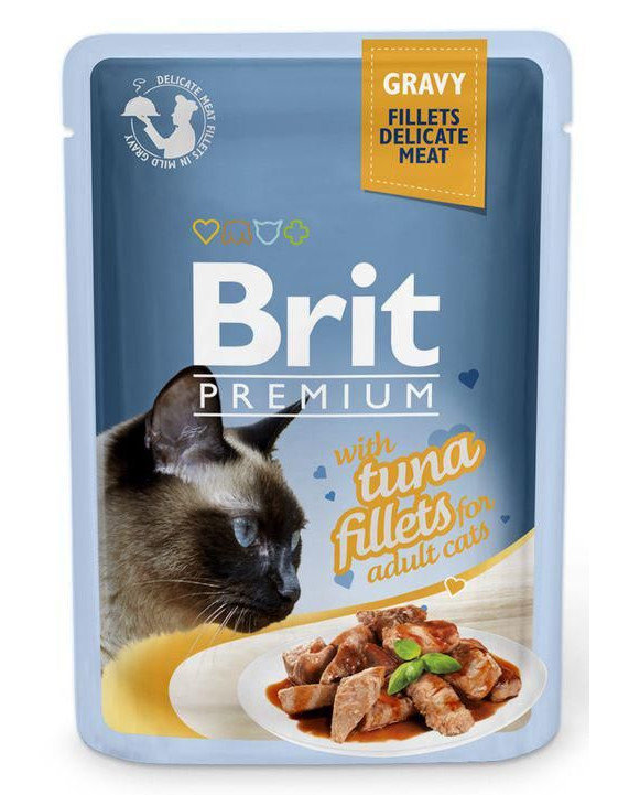 Kody rabatowe BRIT Premium Gravy Fillets Tuna - mokra karma dla kota - 85 g