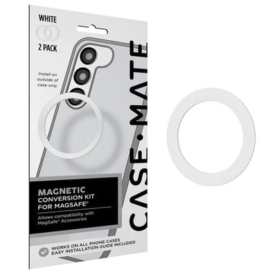 Kody rabatowe Pierścień magnetyczny CASE-MATE Magnetic Conversion Kit MagSafe Biały (2 szt.)