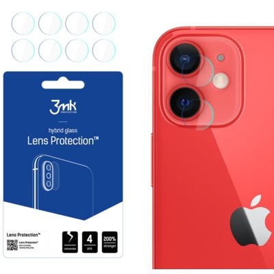 Kody rabatowe Avans - Szkło hybrydowe na obiektyw 3MK Lens Protection do Apple iPhone 12 mini