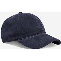 Kody rabatowe Wood Wood czapka z daszkiem sztruksowa Low profile corduroy cap kolor granatowy gładka 12130810.9016