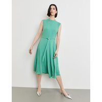 Kody rabatowe GERRY WEBER Damski Zwiewna sukienka z tasiemkami do wiązania Bez rękawów stójka Zielony Jednokolorowy