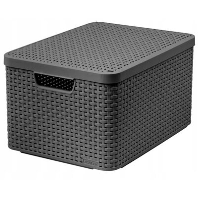 Kody rabatowe Avans - Koszyk CURVER Style Box L V2 + LID - DRG308 Ciemnoszary