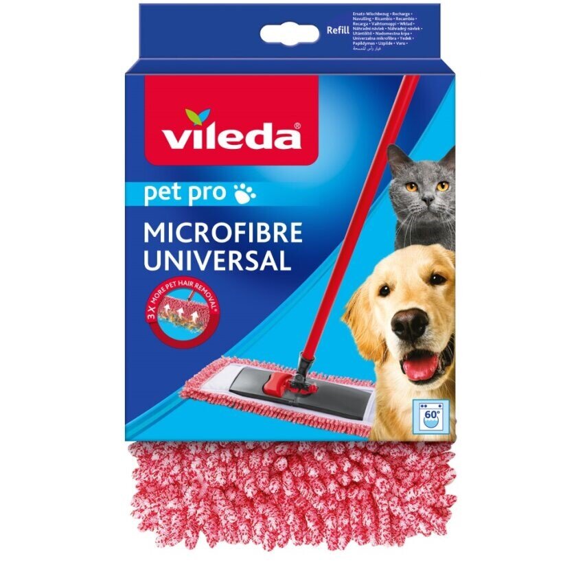 Kody rabatowe VILEDA Pet Pro Wkład do mopa płaskiego Vileda 3D Chenille