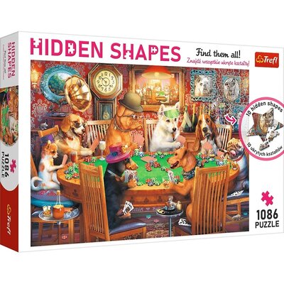 Kody rabatowe Puzzle TREFL Hidden Shapes Wieczór gier 10749 (1086 elementów)