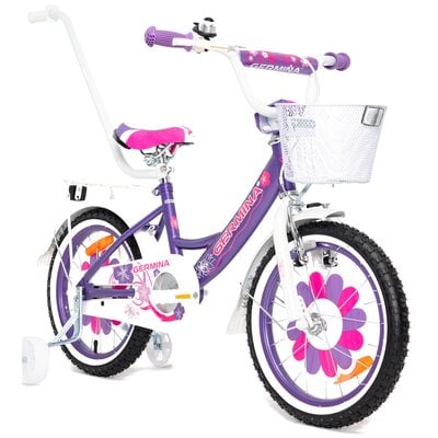 Kody rabatowe Rower dziecięcy GERMINA BMX 16 cali dla dziewczynki Fioletowy