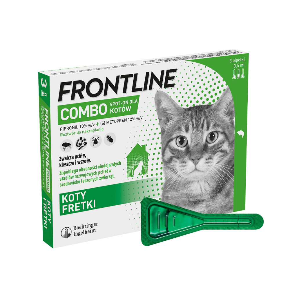 Kody rabatowe FRONTLINE Combo Spot-On dla kotów pipeta 3x0,5 ml