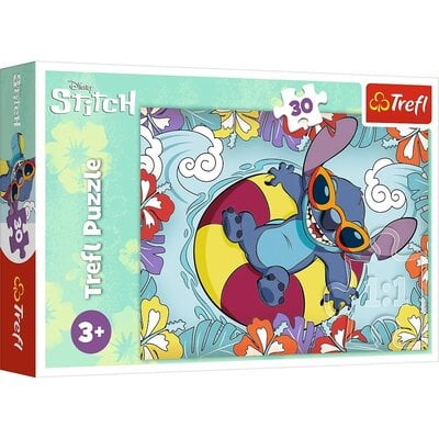 Kody rabatowe Avans - Puzzle TREFL Disney Stitch Lilo & Stitch na wakacjach 18305 (30 elementów)