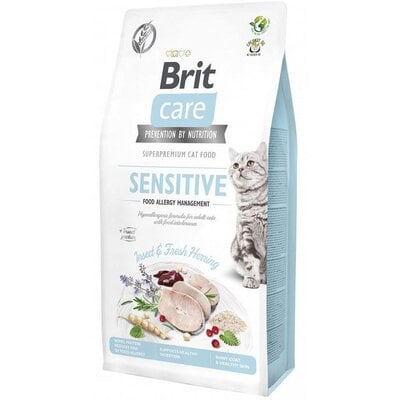 Kody rabatowe Karma dla kota BRIT CARE Cat Grain-Free Sensitive Owady i śledź 7 kg