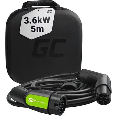Kody rabatowe Kabel do ładowania samochodu elektrycznego GREEN CELL GC EV13 gniazdo Typ 2 - wtyk Typ 2