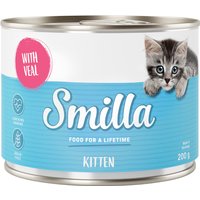 Kody rabatowe Korzystny pakiet Smilla Kitten, 12 x 200 g - Z cielęciną