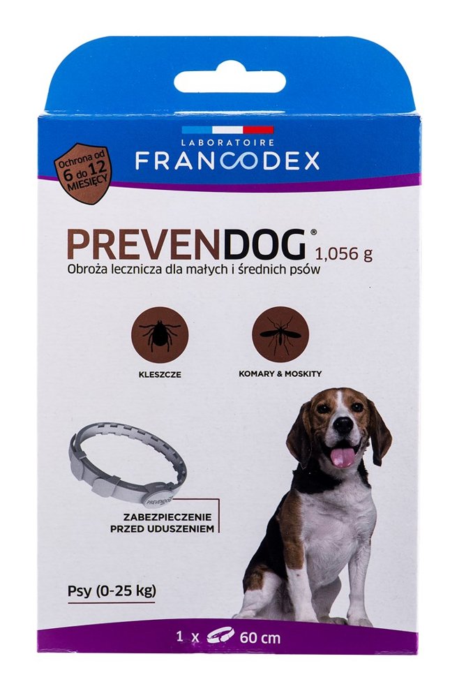 Kody rabatowe FRANCODEX PrevenDog - obroża przeciw kleszczom - 60 cm