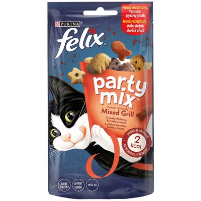 Kody rabatowe Karma dla kota FELIX Party Mix Wołowina z kurczakiem i łososiem 60 g