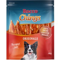 Kody rabatowe zooplus - Pakiet Rocco Chings Originals mięsne paski do żucia - Filet z kurczaka, suchy, 4 x 250 g