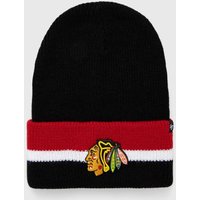 Kody rabatowe 47 brand czapka NHL Chicago Blackhawks kolor czarny z cienkiej dzianiny