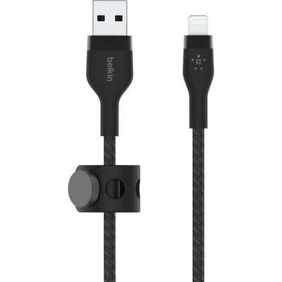 Kody rabatowe Avans - Kabel USB - Lightning BELKIN Braided Silicone 3m Czarny